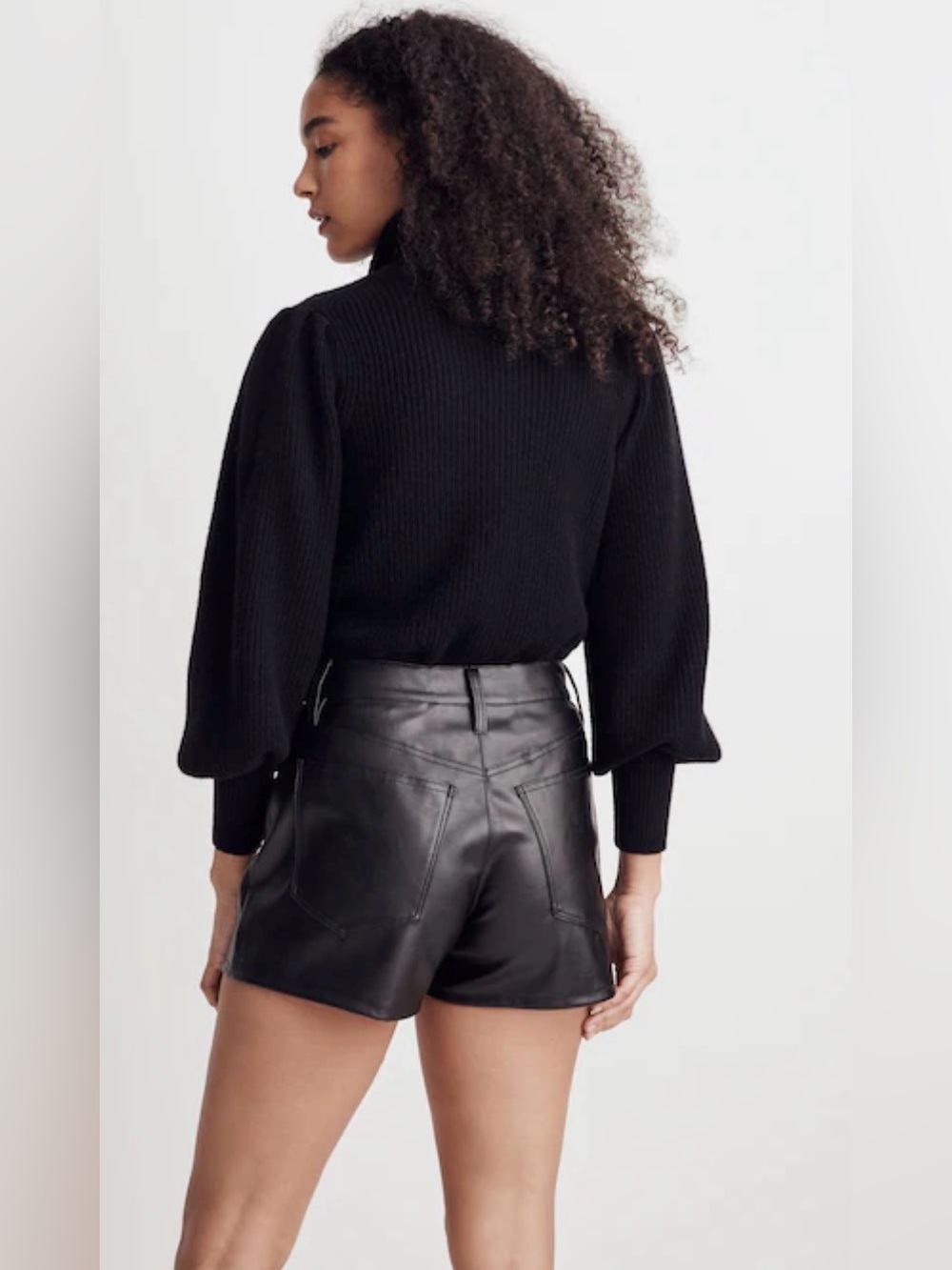Madewell The Perfect Vintage faux leather jean short. 26 - Picture 11 of 11
